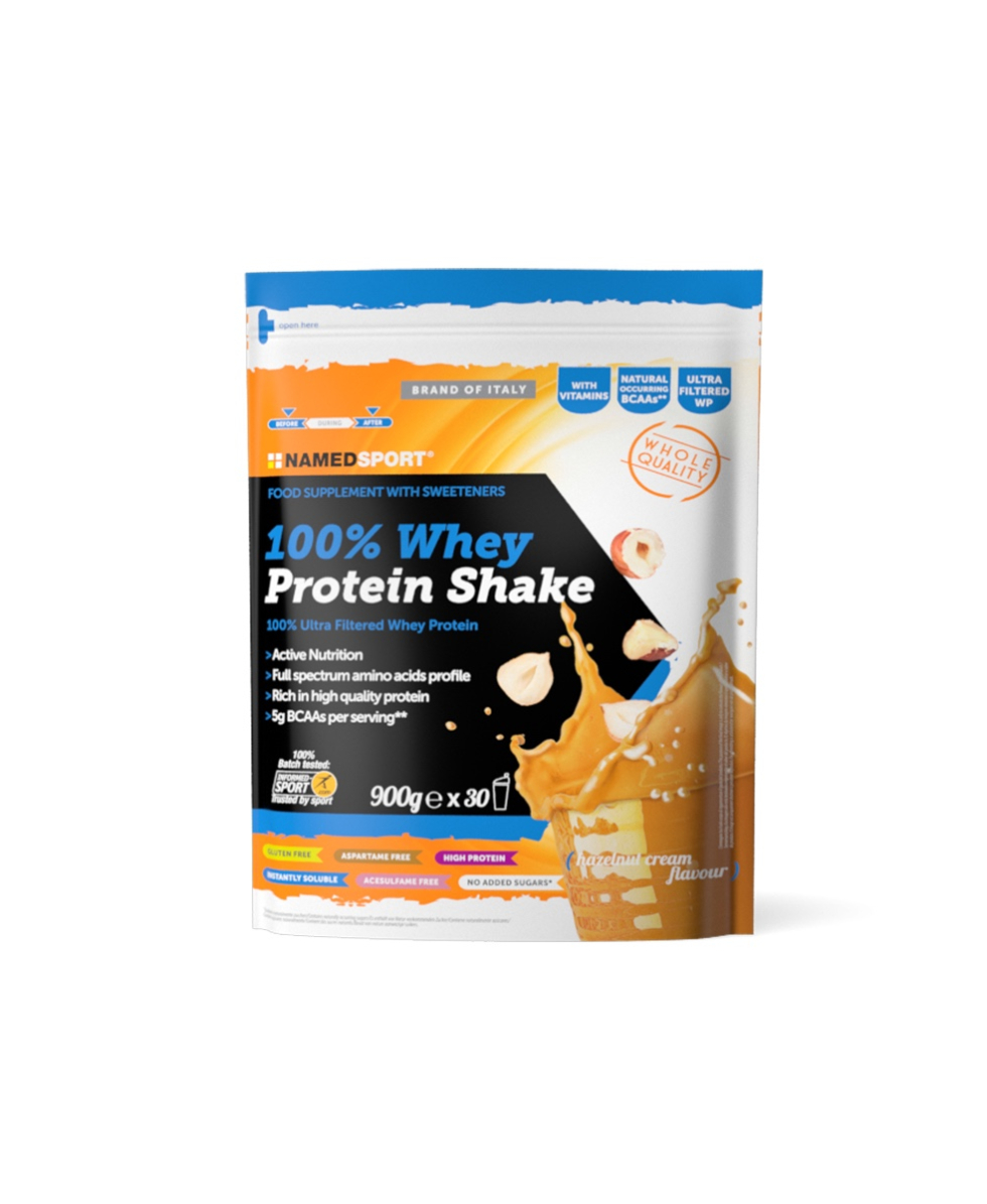 NAMED SPORT - 100% WHEY PROTEIN SHAKE - 900g - HAZELNUT CREAM