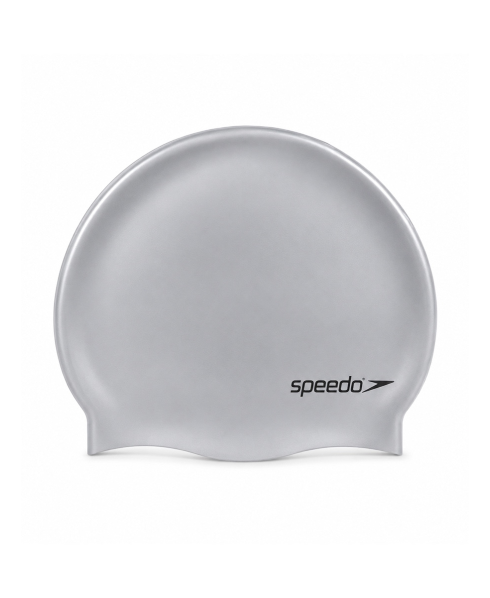 SPEEDO - CUFFIA SILICONE - PLAIN FLAT SILICONE CAP - 709911181 - SILVER