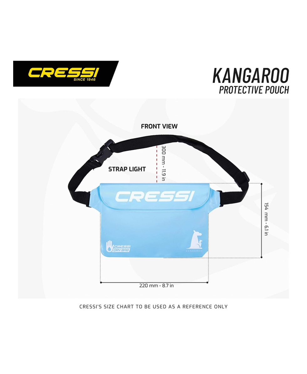 CRESSI - MARSUPIO IMPERMEABILE - KANGAROO - XUB980040 - LIGHT BLUE