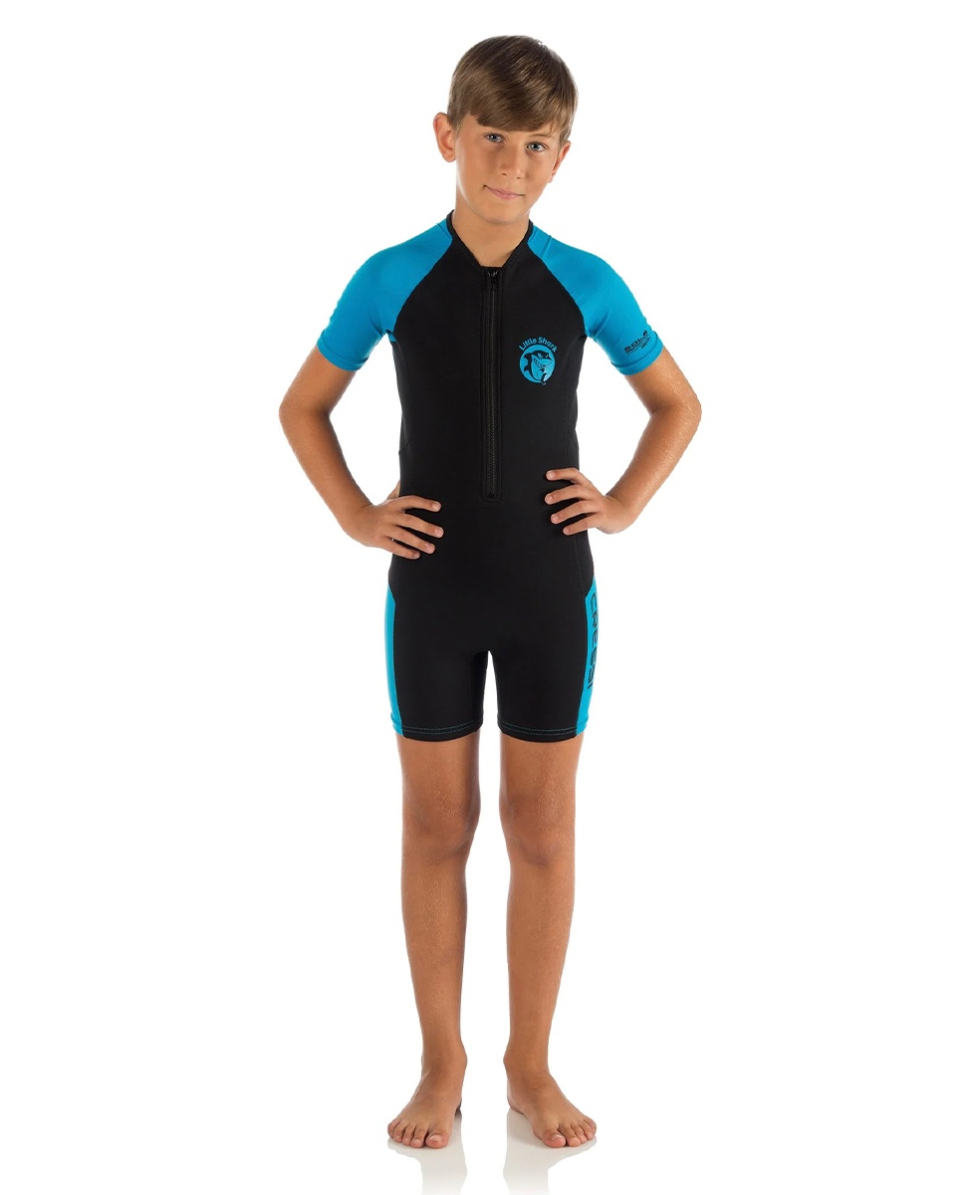 CRESSI - MUTA JUNIOR - LITTLE SHARK - 1.5/2mm - BLACK/BLUE
