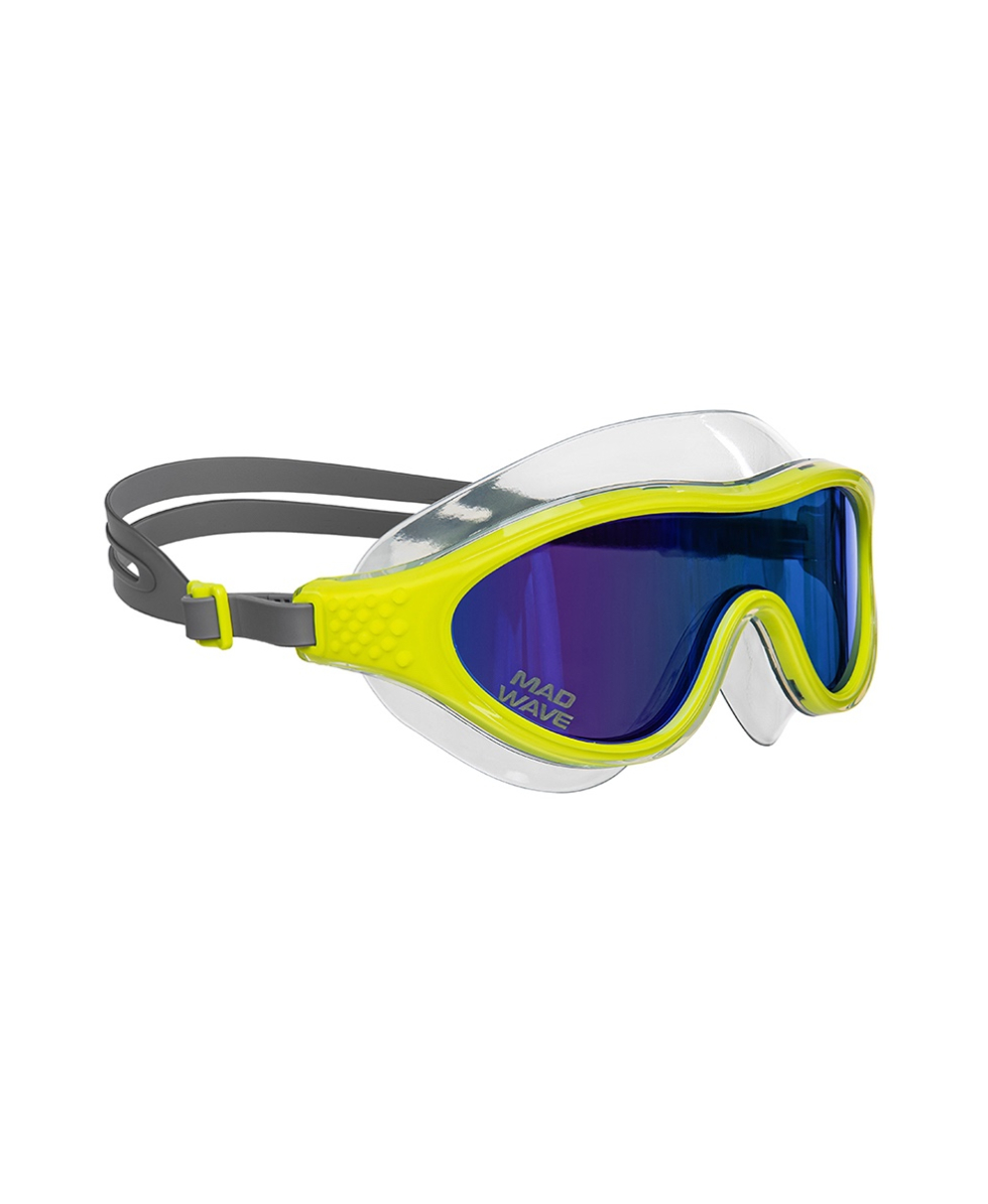 MAD WAVE - MASCHERA SHADE RAINBOW - M046403010W - LIME/GREY, BLUE LENS
