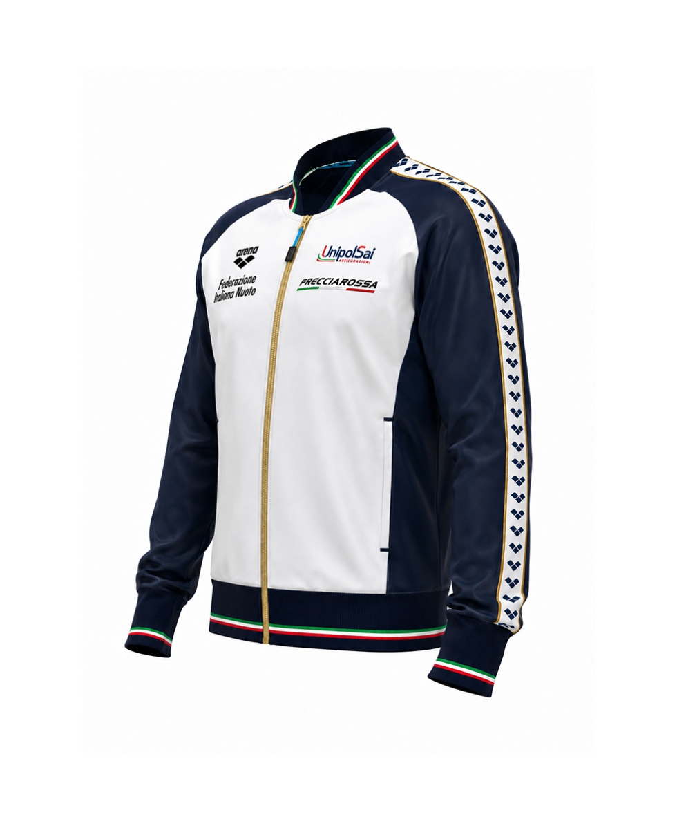 ARENA - GIACCA ZIP - FIN JACKET PANEL - 005838719 - NAVY/WHITE/ROYAL LEN