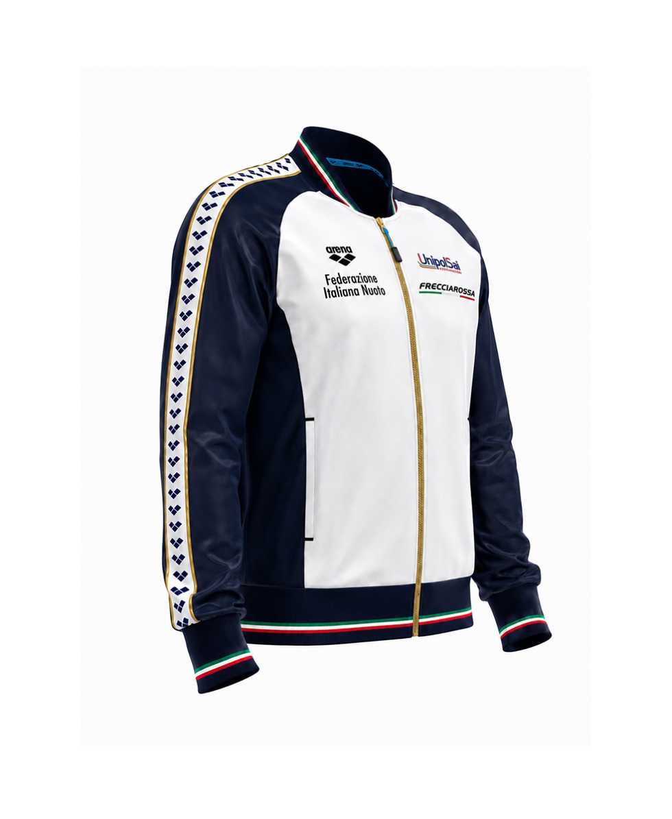 ARENA - GIACCA ZIP - FIN JACKET PANEL - 005838719 - NAVY/WHITE/ROYAL LEN