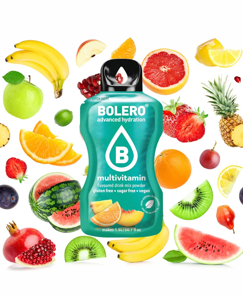 BOLERO - BEVANDA SPORTIVA - STICK MONODOSE - 9g - MULTIVITAMIN