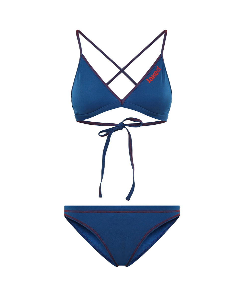 JAKED - COSTUME DUE PEZZI MILANO - JWNUD05006 - NAVY/RED