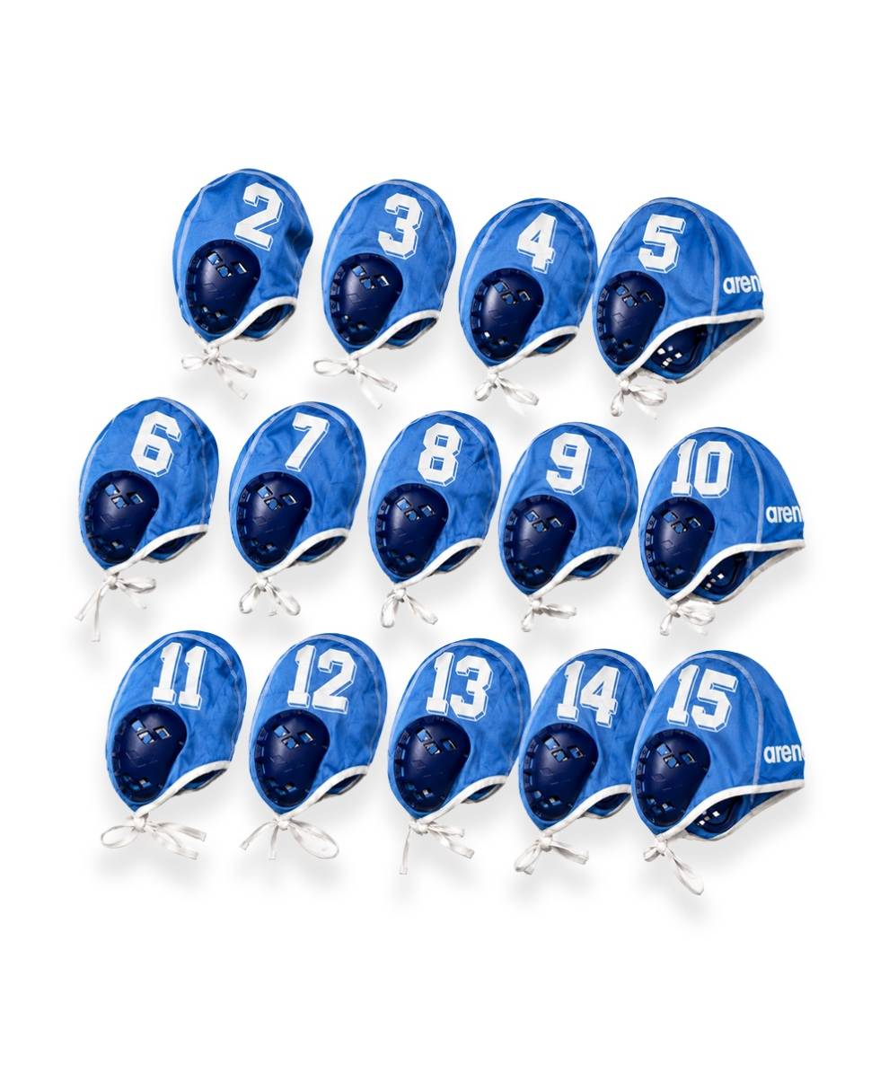 ARENA - CALOTTINA BLU CON NUMERO BIANCO - PALLANUOTO