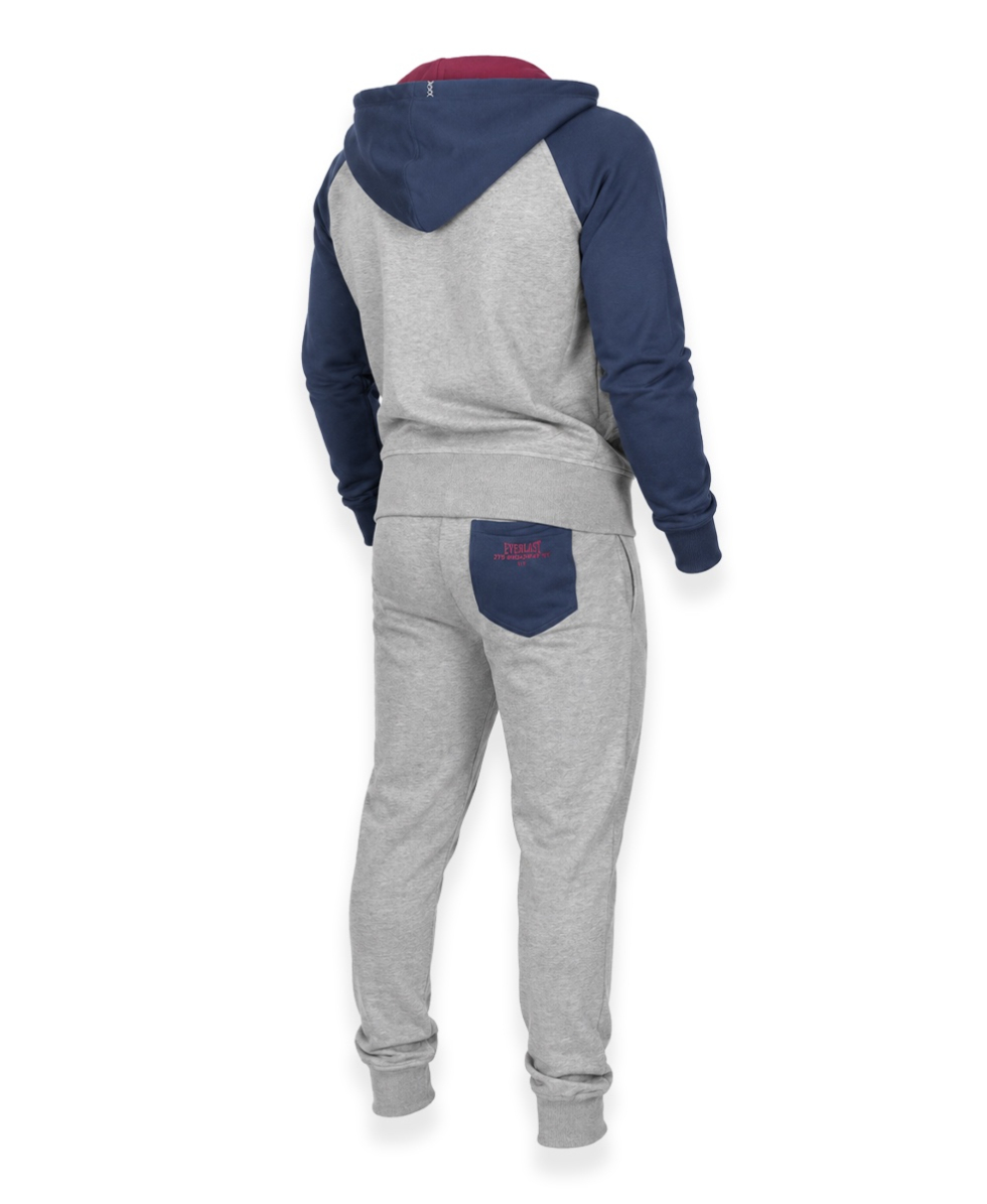 EVERLAST - TUTA UOMO CON ZIP - 15M200F99A-M842 - GREY/BLUE