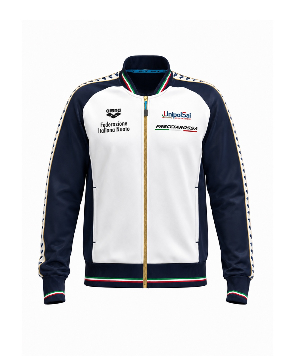 ARENA - GIACCA ZIP - FIN JACKET PANEL - 005838719 - NAVY/WHITE/ROYAL LEN