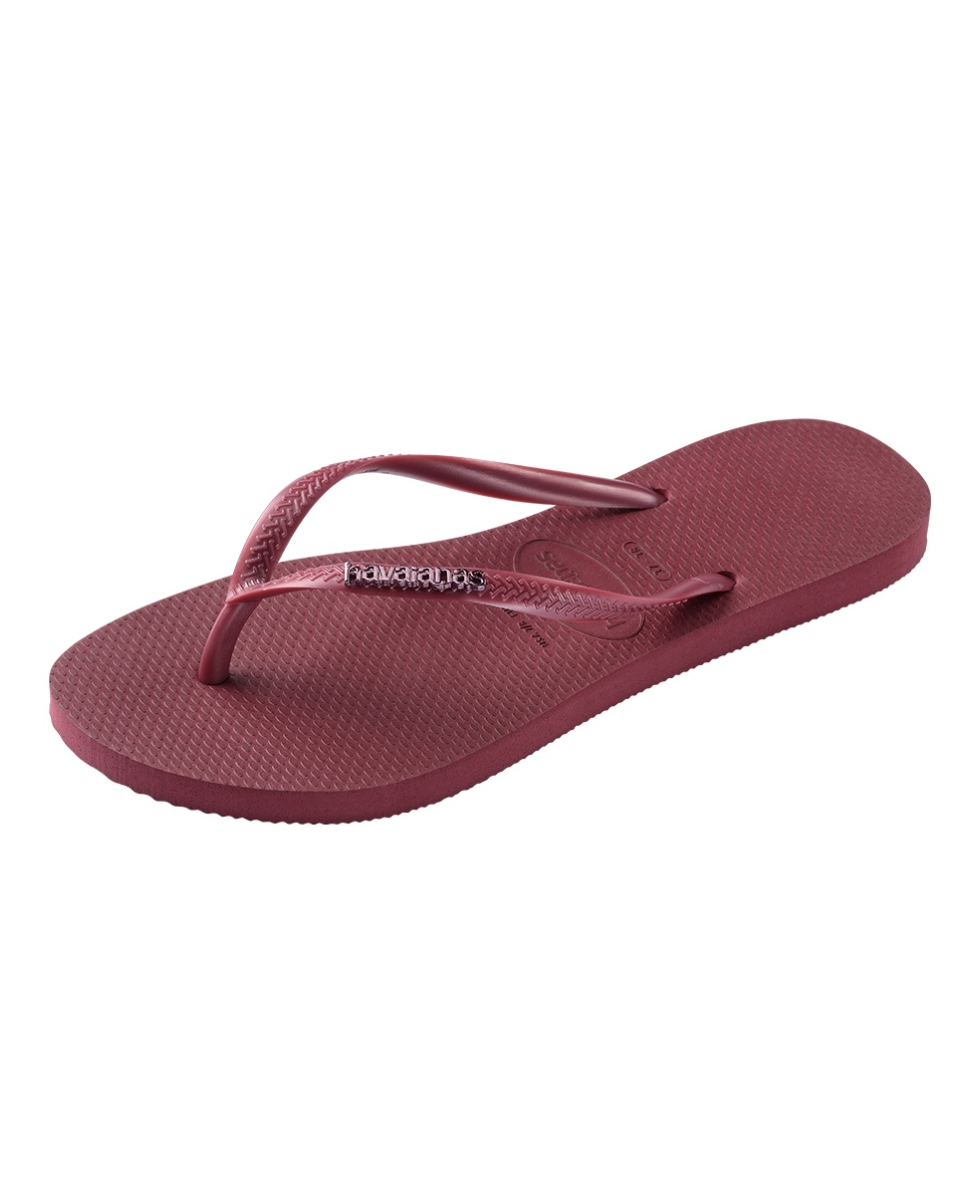 HAVAIANAS - INFRADITO DONNA - SLIM LOGO METALLIC - 4119875-9339 - AMARANTH