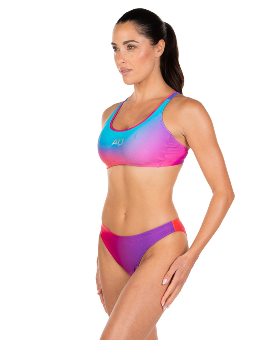 AQUARAPID - COSTUME DUE PEZZI - ALKI - PLUM