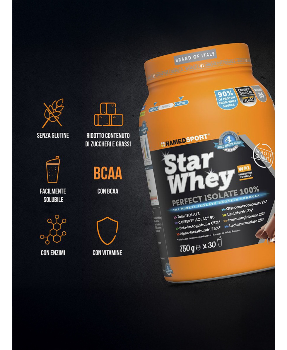 NAMED SPORT - STAR WHEY ISOLATE PROTEIN - 750g - SUBLIME CHOCOLATE