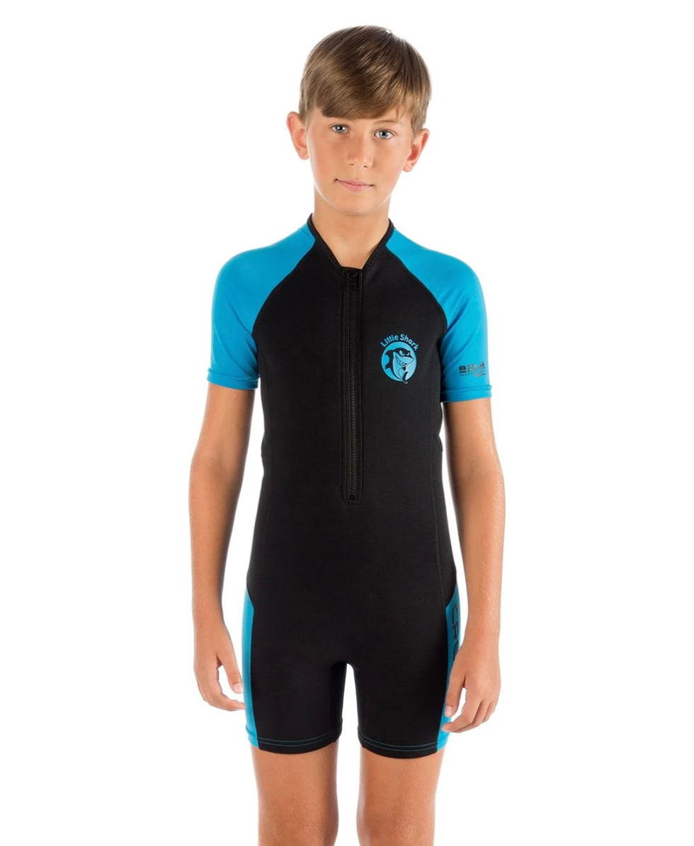 CRESSI - MUTA JUNIOR - LITTLE SHARK - 1.5/2mm - BLACK/BLUE