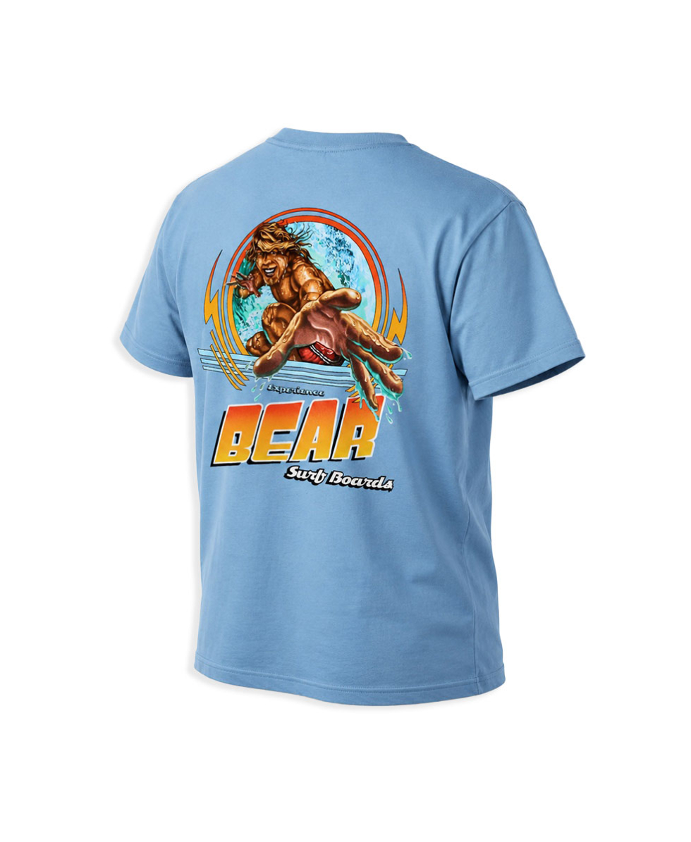 BEAR - T-SHIRT M/C BOY JUNIOR - BASIC T-SHIRT - S9HHC009-509 - SKY BLUE - CELESTE
