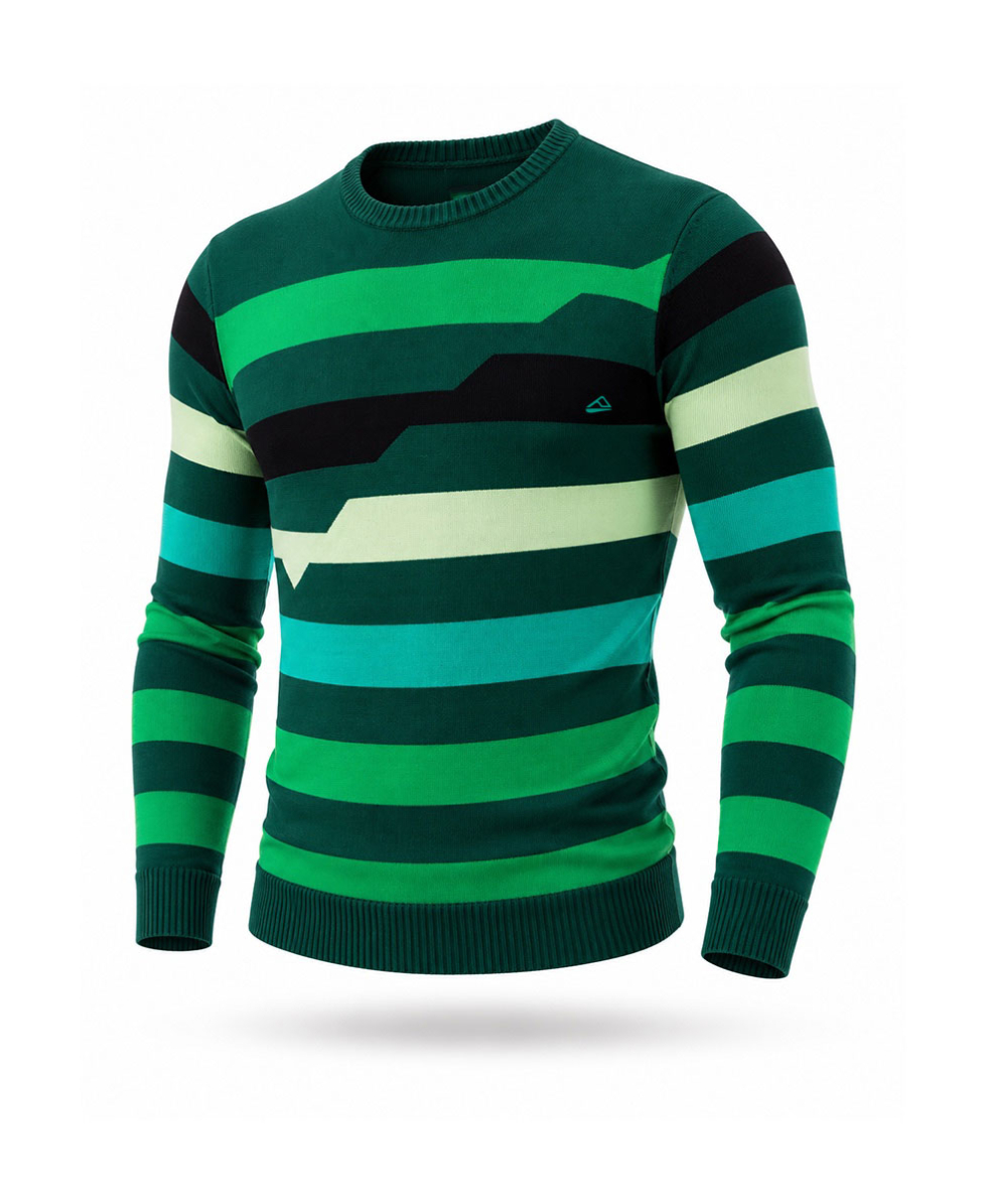 REEF - MAGLIA L/S - PSYCHO STRIPE  - RI022FOR - FOREST