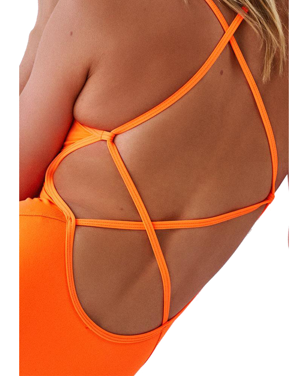 TURBO - COSTUME INTERO - SINCRO PATRON SIRENE  - TIR. FINO - 89089/0031 - ORANGE FLUO