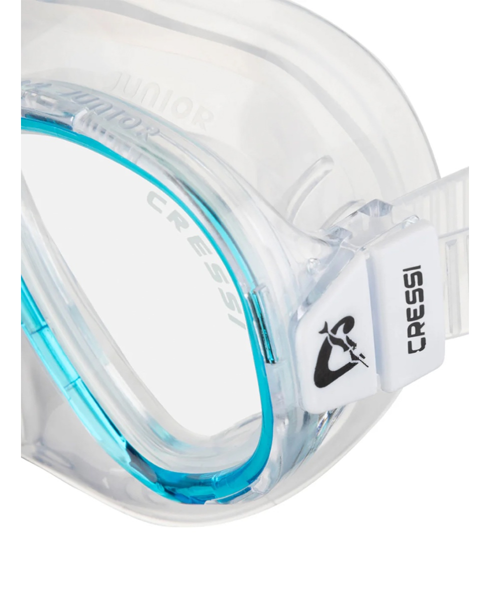 CRESSI - MASCHERA SNORKELING JUNIOR - PERLA JR 7-13 ANNI - DN208463 - CLEAR/AQUAMARINE