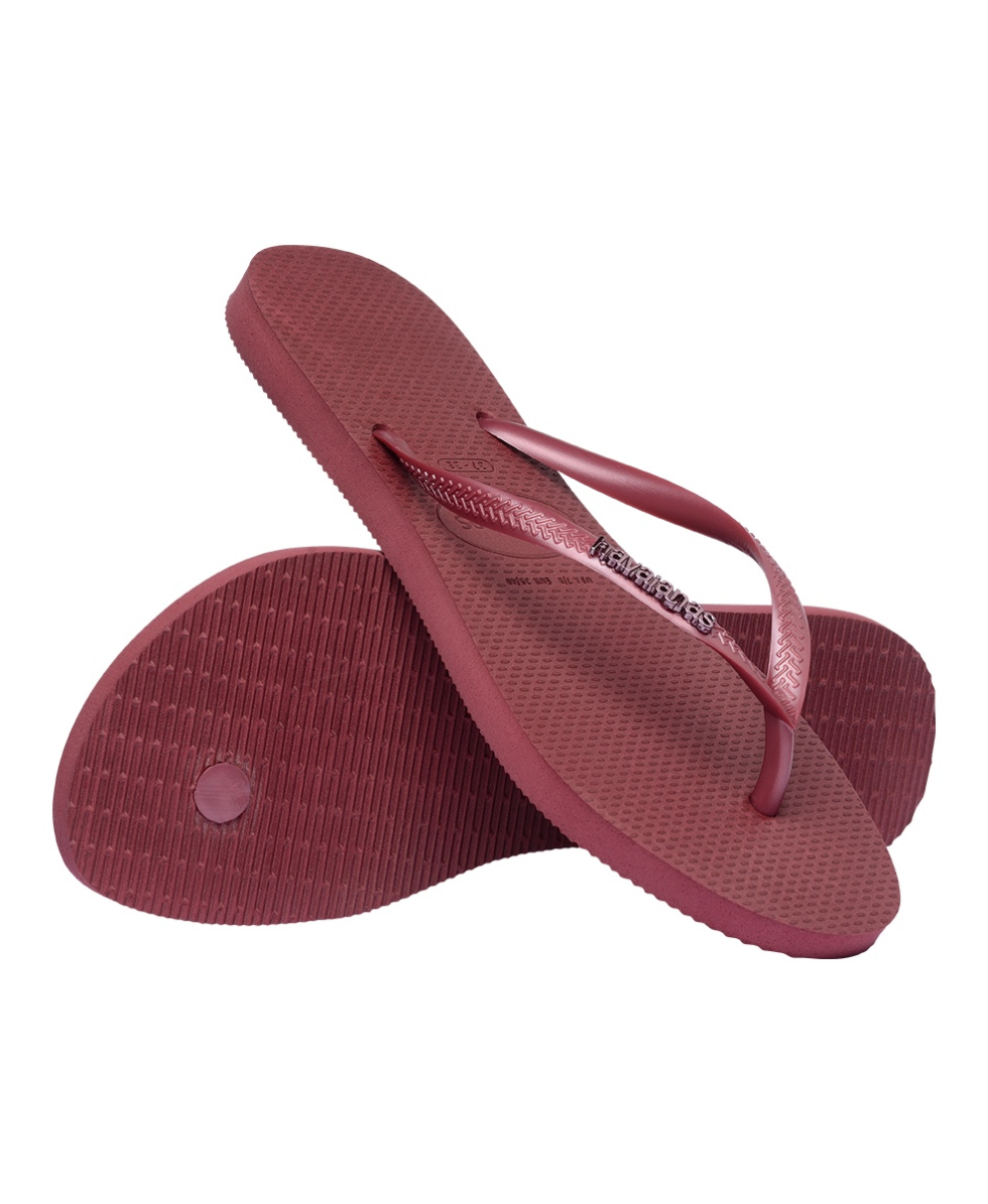 HAVAIANAS - INFRADITO DONNA - SLIM LOGO METALLIC - 4119875-9339 - AMARANTH