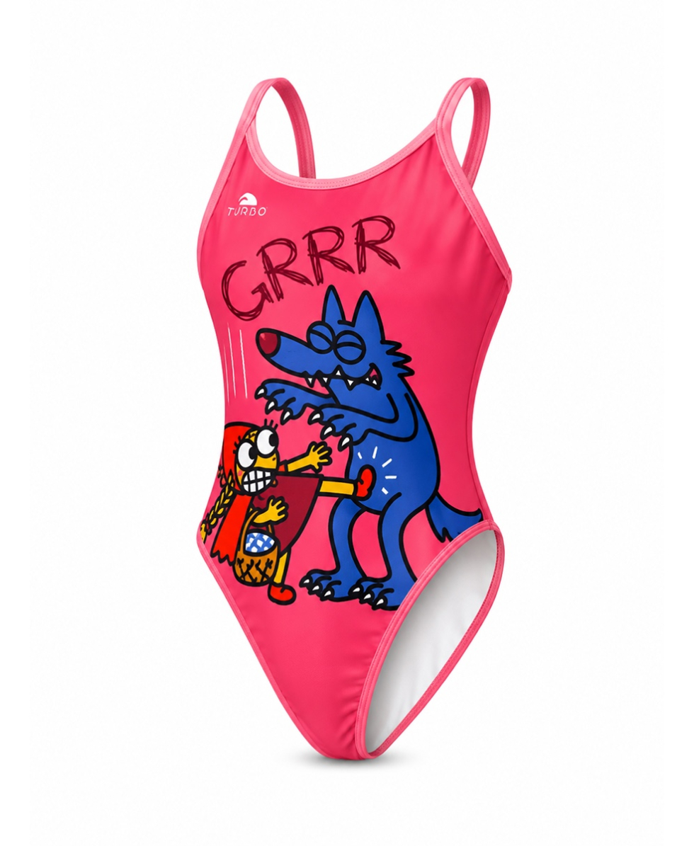 TURBO - COSTUME INTERO JR - ROJA KUKUXUMUSU - TIR. FINO - 66104/0016 - PINK