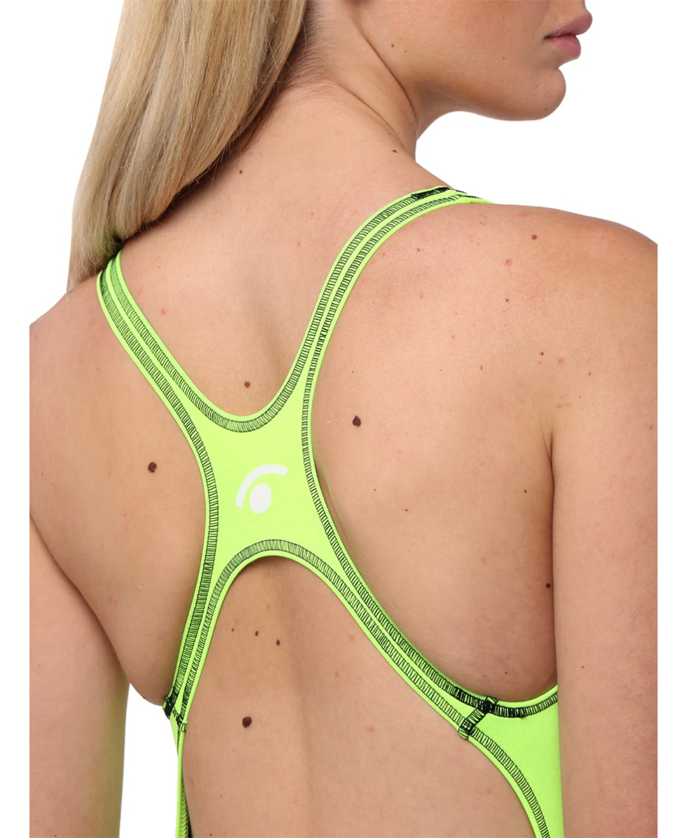 JAKED - COSTUME INTERO MILANO - JWNUD05003 - FLUO YELLOW/BLACK