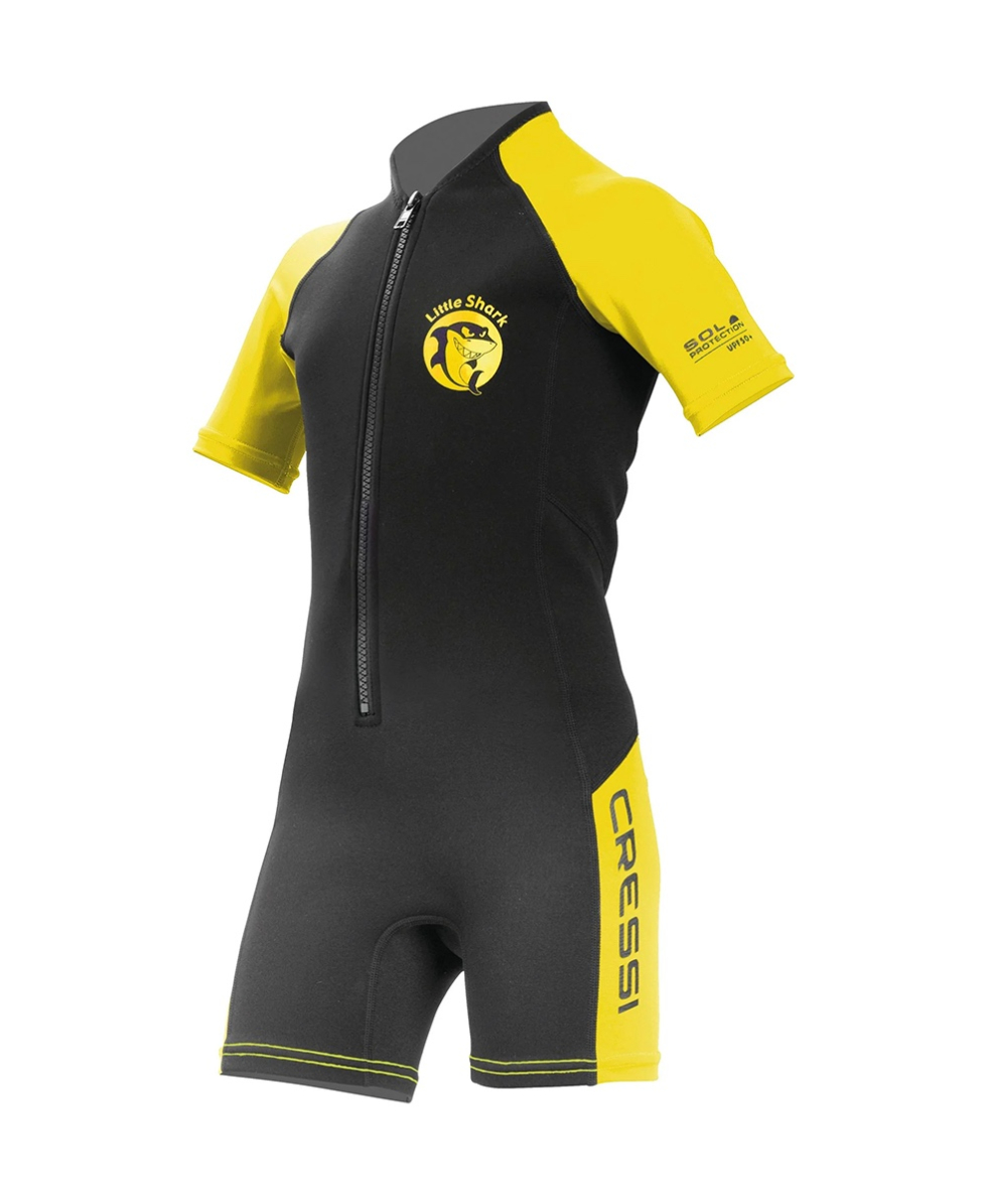 CRESSI - MUTA JUNIOR - LITTLE SHARK - 1.5/2mm - BLACK/YELLOW