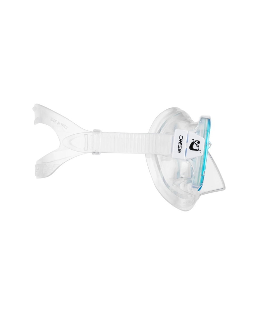 CRESSI - MASCHERA SNORKELING JUNIOR - PERLA JR 7-13 ANNI - DN208463 - CLEAR/AQUAMARINE