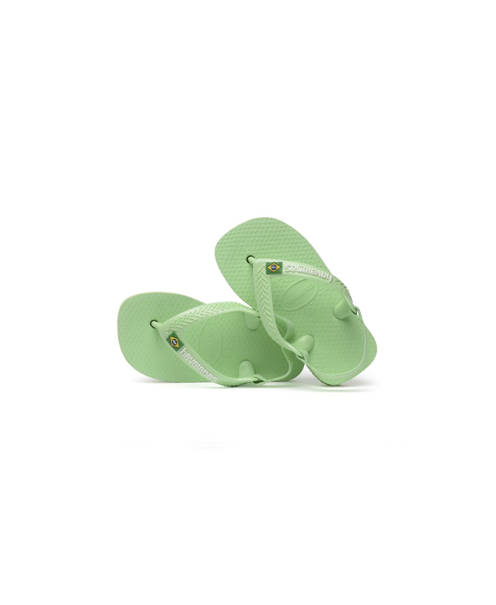 HAVAIANAS - INFRADITO JUNIOR - BABY BRASIL LOGO II - 4140577-1404 - HYDRO GREEN