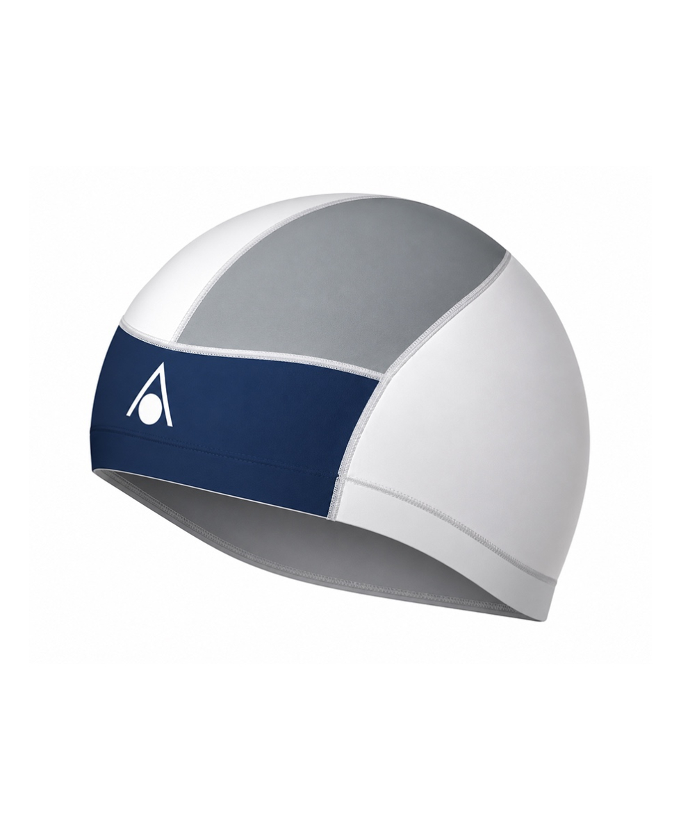 AQUASPHERE - CUFFIA SKULL CAP II - 130.130 - NAVY/WHITE/SILVER -  ADULTO