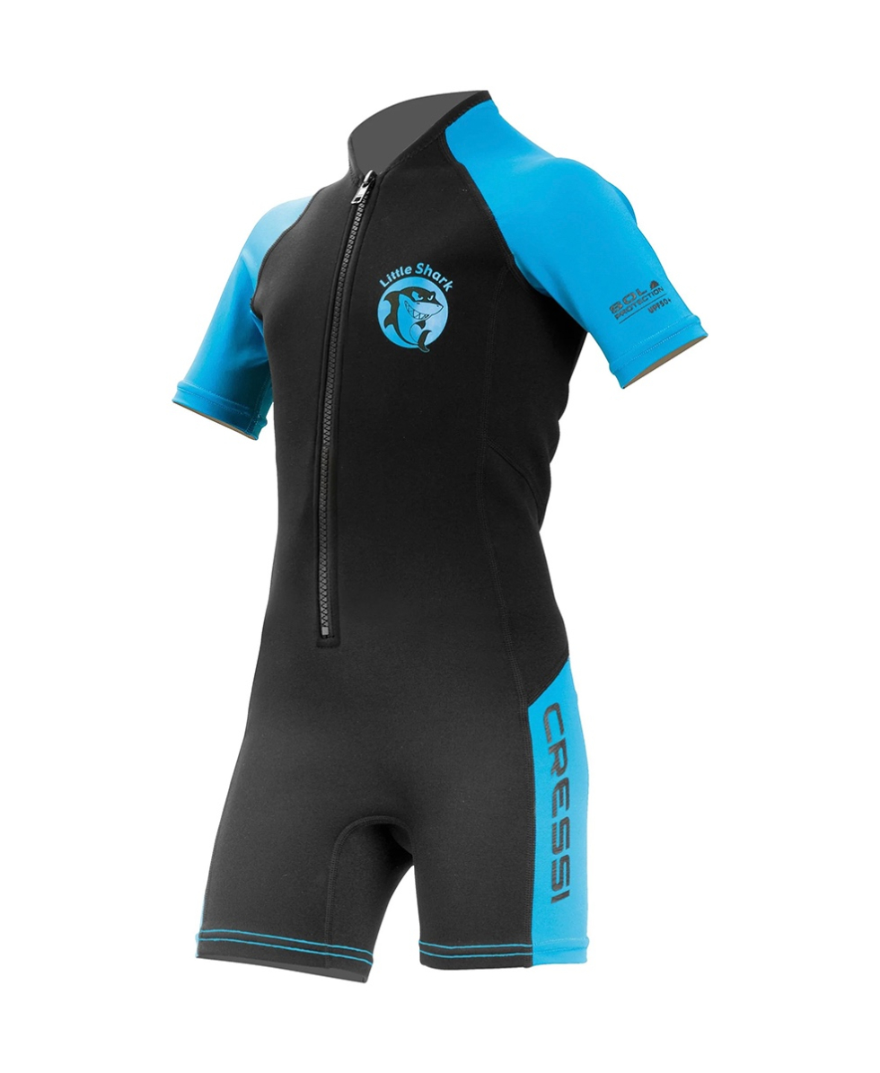 CRESSI - MUTA JUNIOR - LITTLE SHARK - 1.5/2mm - BLACK/BLUE