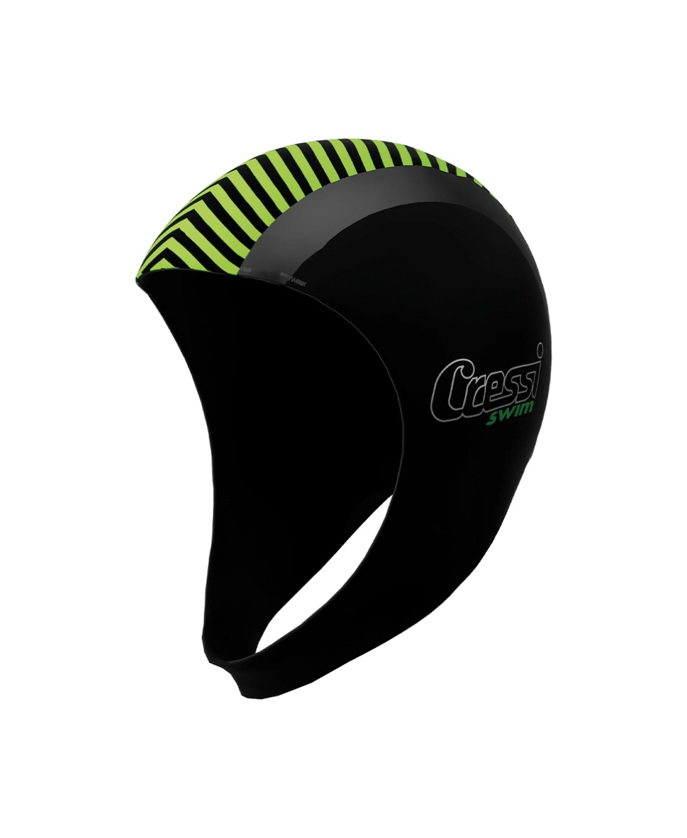 CRESSI - CAPPUCCIO NEOPRENE - 2mm - DG002397 - BLACK/GREEN/ORANGE