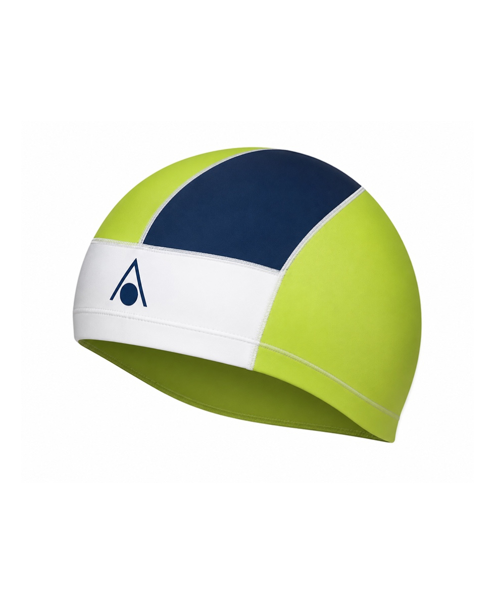 AQUASPHERE - CUFFIA SKULL CAP II - 130.140 - WHITE/FLUO YELL./NAVY -  ADULTO