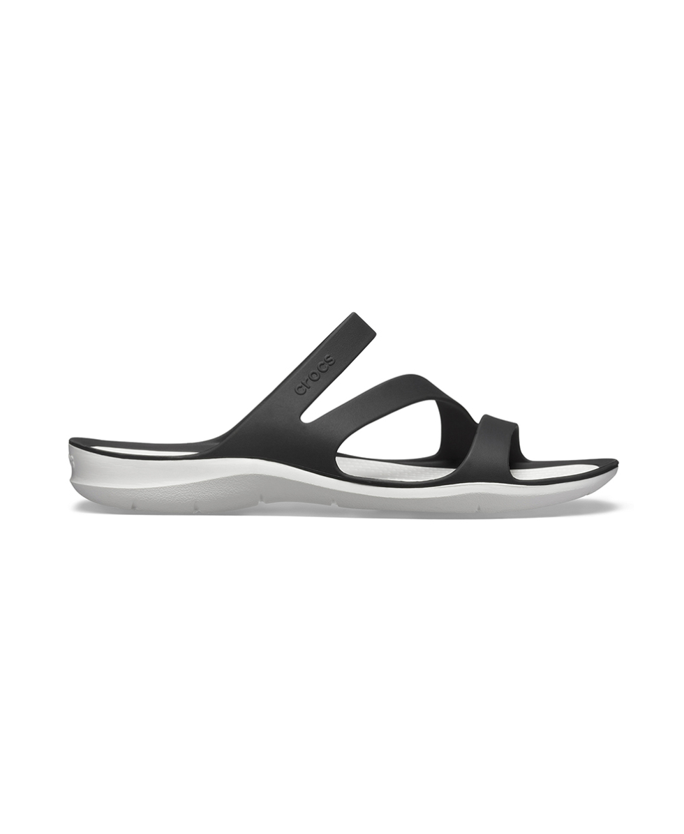 CROCS - SANDALO DONNA - SWIFTWATER SANDAL - 203998 - BLACK/WHITE