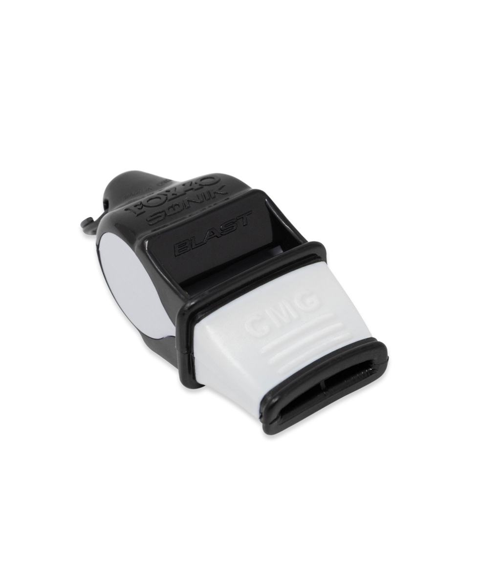 FOX 40 - FISCHIETTO REGOLAMENTARE - SONIK BLAST CMG CON CORDINO - 9203-4008 - BLACK/WHITE