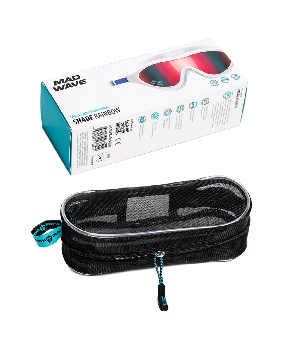 MAD WAVE - MASCHERA SHADE RAINBOW - M046403002W - WHITE/BLUE, RED LENS