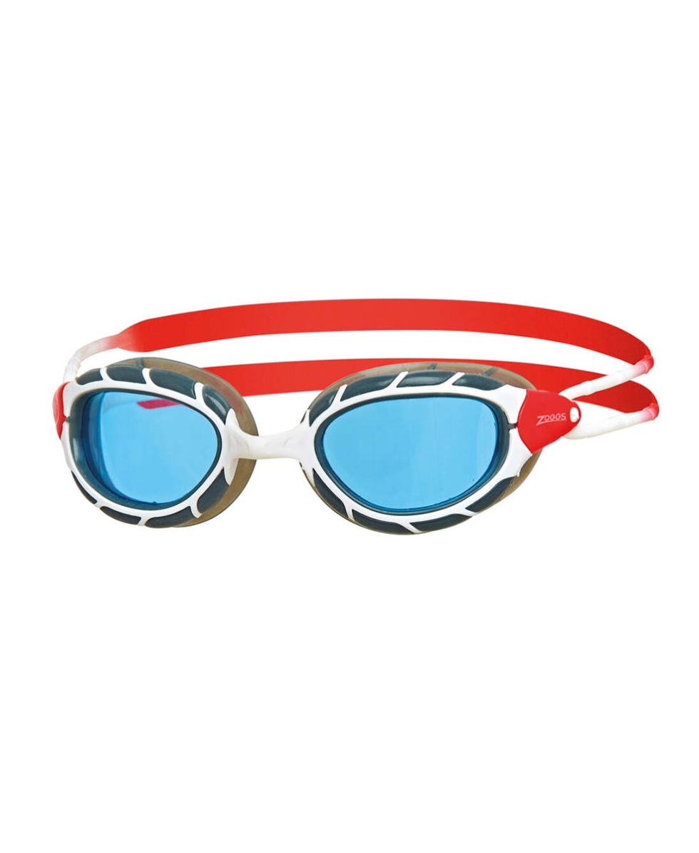 ZOGGS - OCCHIALINO PREDATOR REGULAR - 461037 - WHITE/RED, BLUE LENSES