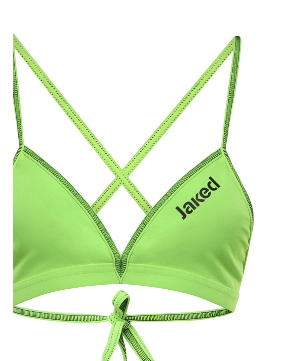 JAKED - COSTUME DUE PEZZI MILANO - JWNUD05006 - FLUO YELLOW/BLACK