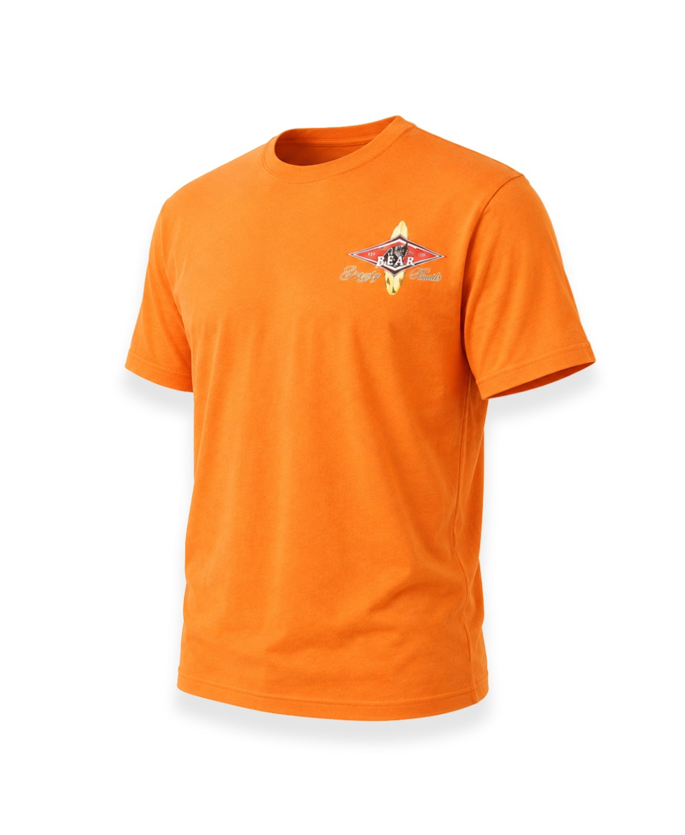 BEAR - T-SHIRT M/C BOY JUNIOR - BASIC T-SHIRT - S9HHC006-200 - RUSSET ORANGE - ARANCIONE