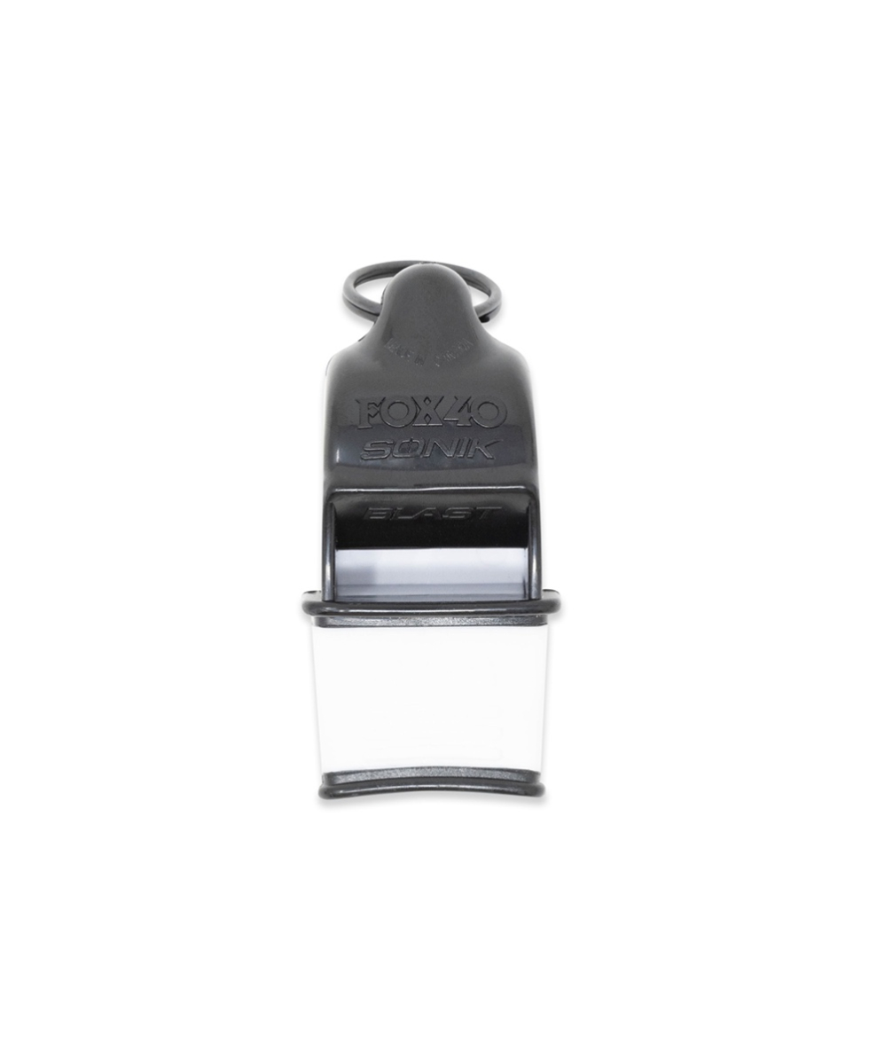 FOX 40 - FISCHIETTO REGOLAMENTARE - SONIK BLAST CMG CON CORDINO - 9203-4008 - BLACK/WHITE