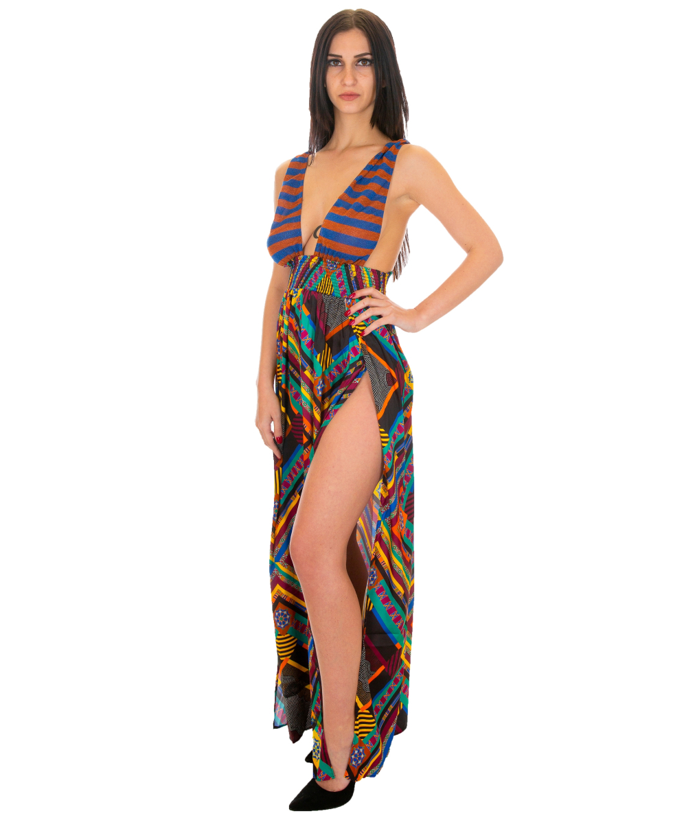 F**K - ABITO - LONG DRESS - PAPUNYA - FK19-N544X1 - MULTI