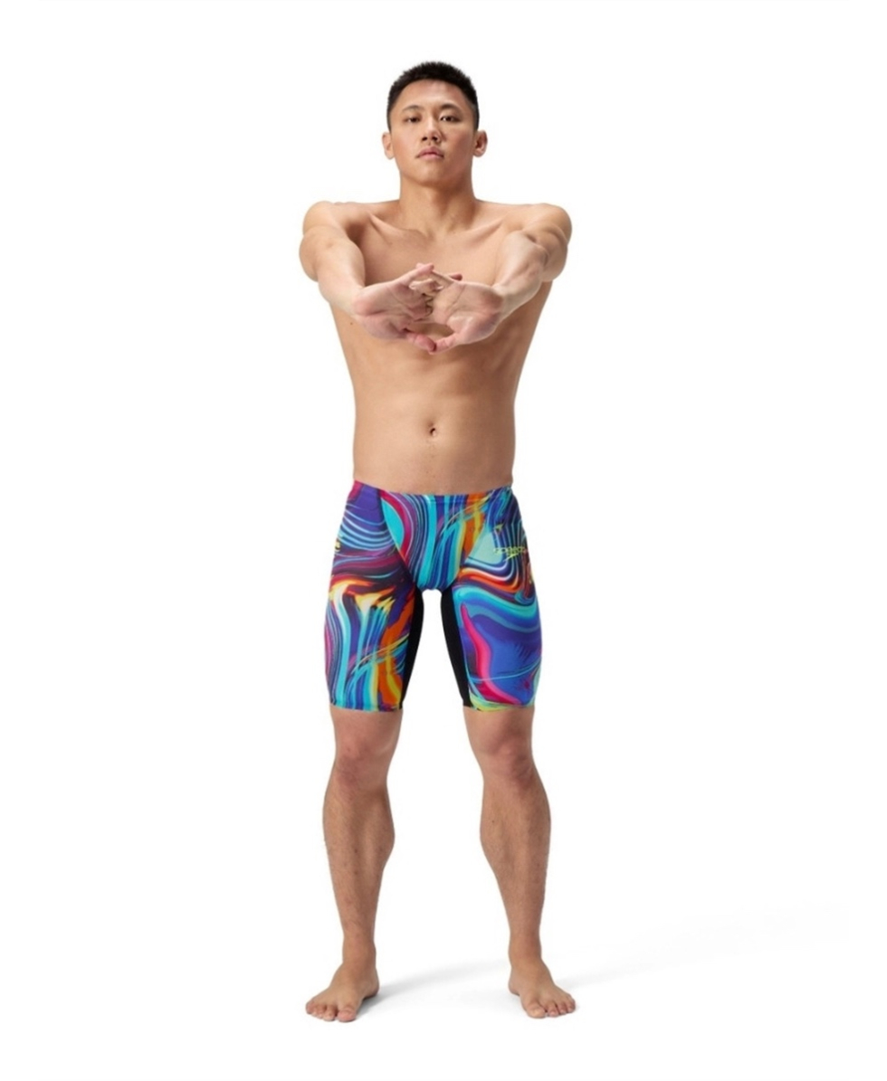 SPEEDO - FASTSKIN LZR PURE VALOR 2.0 JAMMER - 1586119137 - BLACK/MOLTEN BLUR