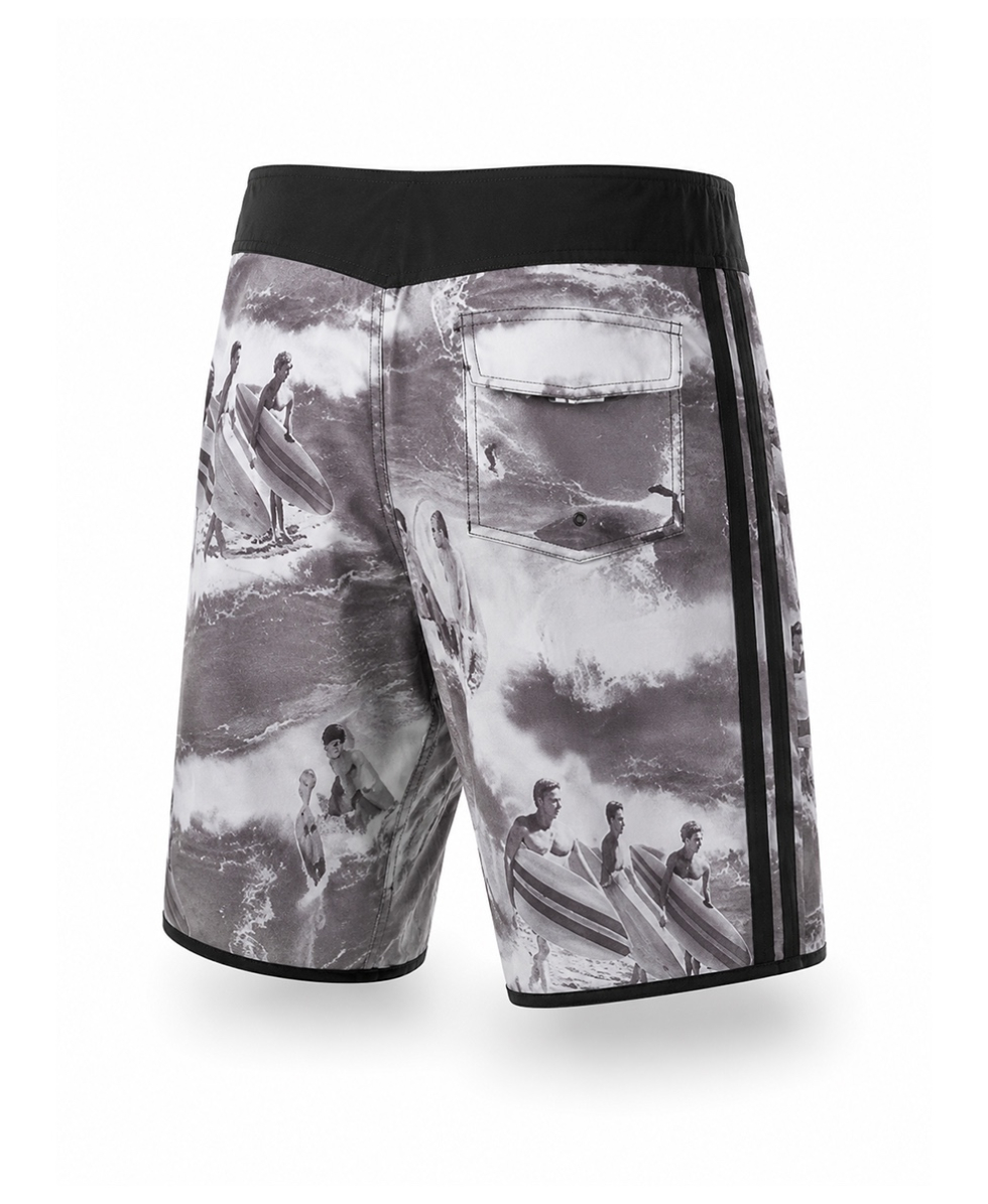 BEAR - COSTUME BERMUDA - P2 J 2113-3995-500 WHITE - BIANCO/NERO - MOVIE LONG BSHORTS