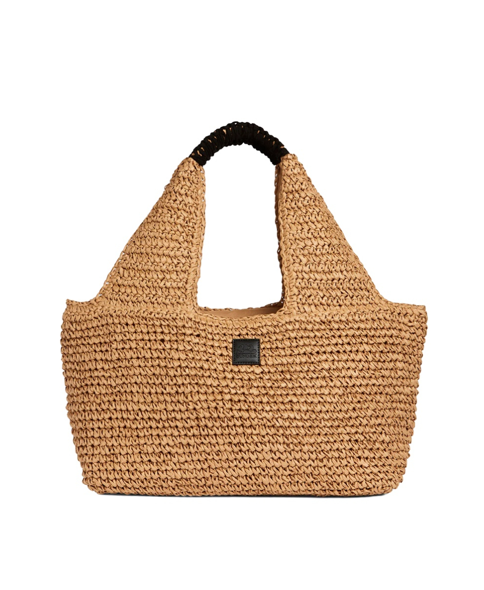 SUNDEK - BORSA SPIAGGIA - LEIRE STRAW BAG - AW714ABPA100-13000 - TAN