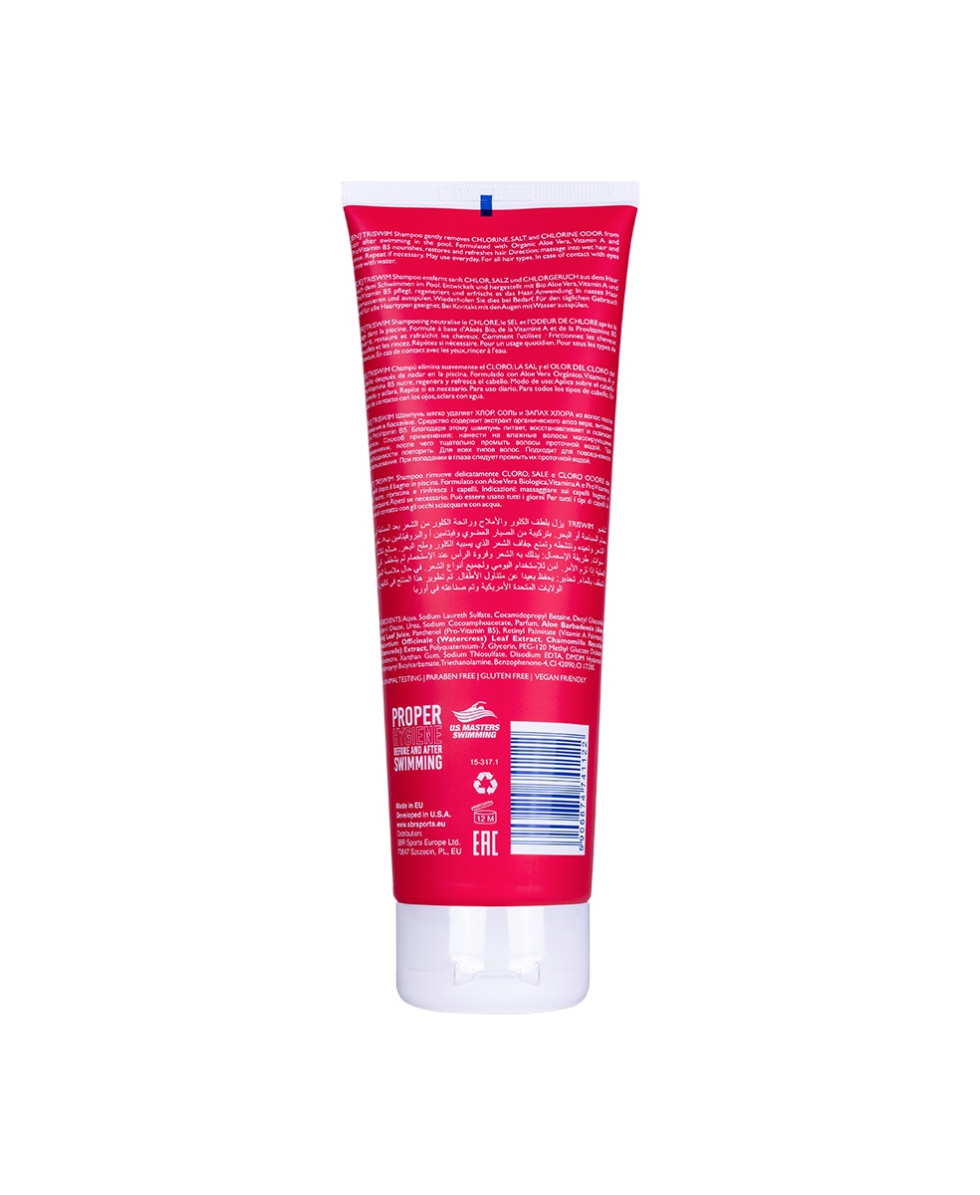 TRISWIM - CHLORINE REMOVAL SHAMPOO FOR SWIMMERS - 250ml - LYCHEE & MANGO