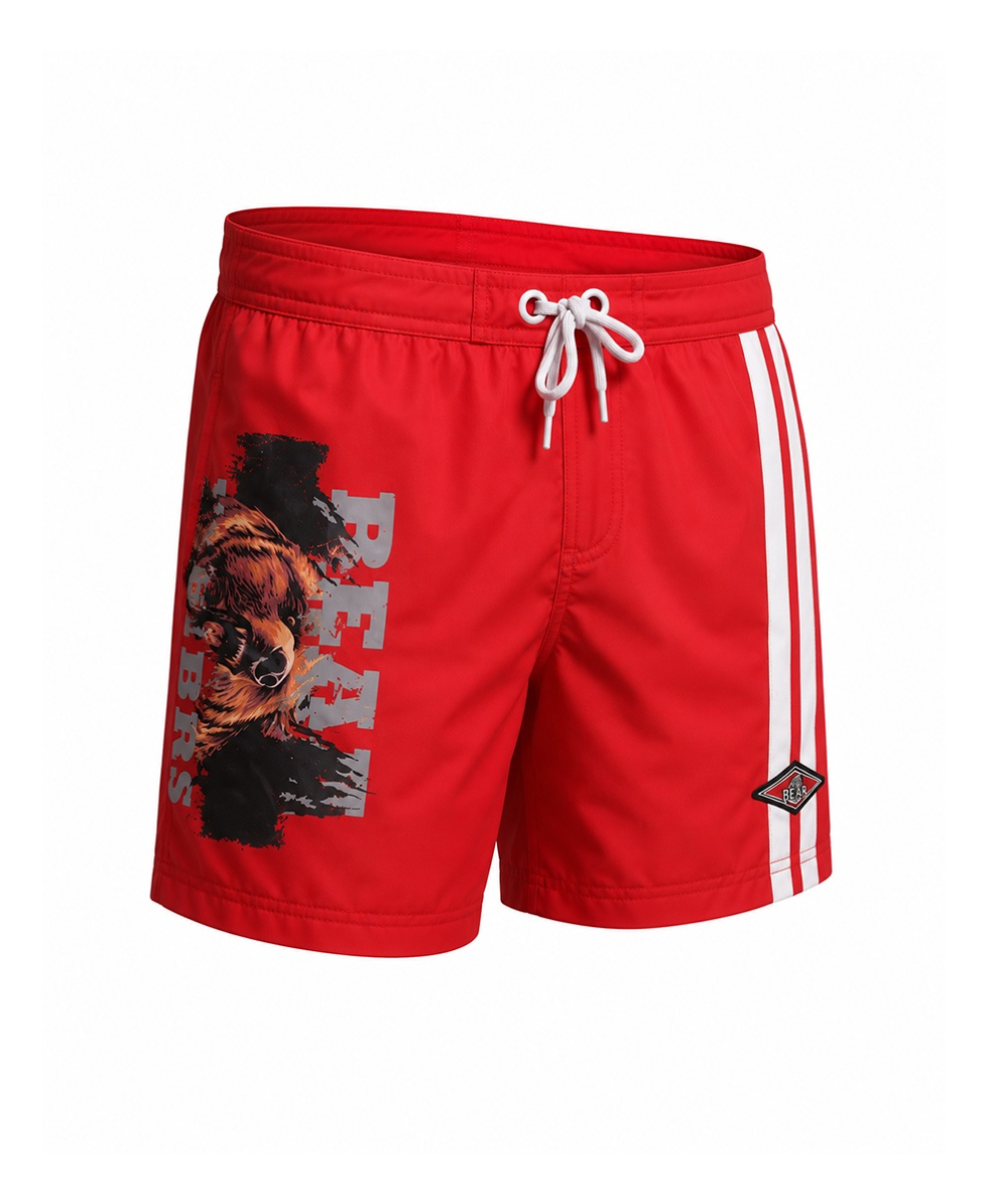 BEAR - COSTUME BOY BERMUDA JUNIOR - B1HBV001-316 RED - ROSSO - BEAR BOY BOARD VOLLEY