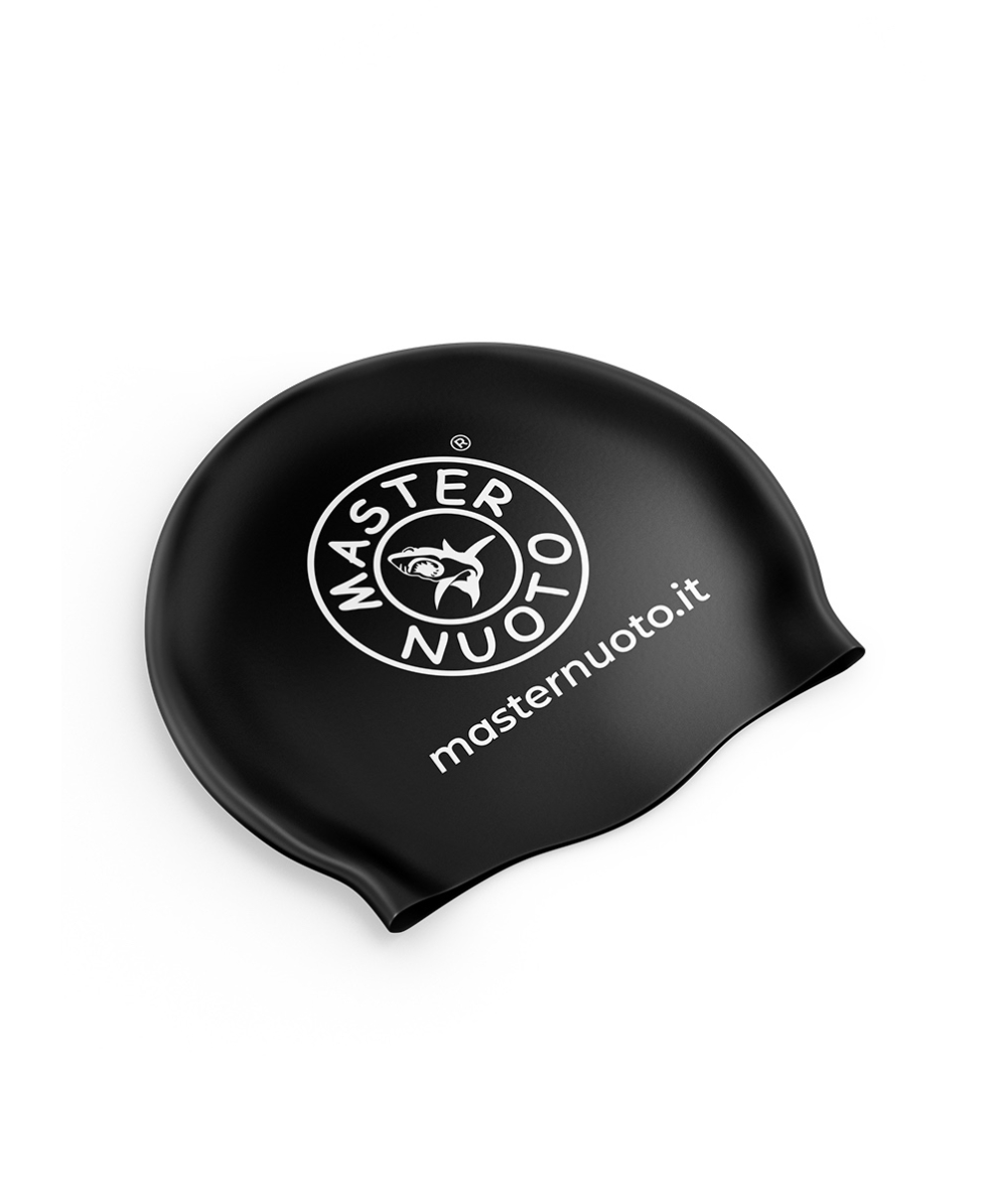 MASTER NUOTO - CUFFIA IN SILICONE PREMIUM - MN0001 - BLACK