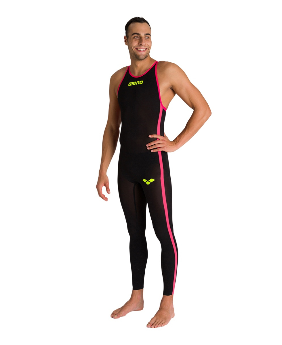 ARENA - MAN POWERSKIN R-EVO+ FBLLCB - OPEN WATER - 27912503 - BLACK, FLUO YELLOW