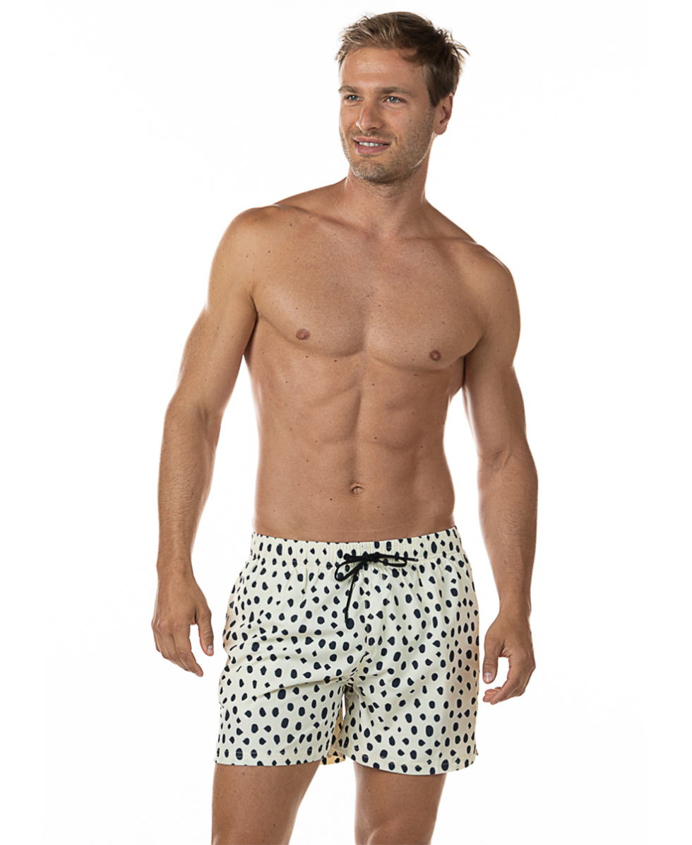 AQUARAPID - COSTUME SHORT - KIKDOTS - WHITE CREAM