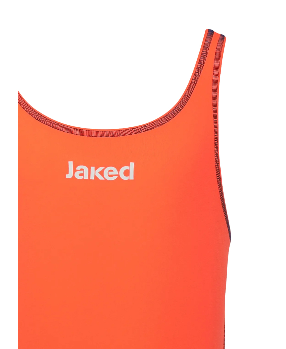 JAKED - COSTUME INTERO JUNIOR MILANO - JWNUA05001 - FLUO ORANGE/BLUE