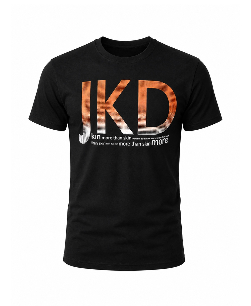 JAKED - T-SHIRT UNISEX S/S - PIXEL - JSMAS99002 - BLACK/ORANGE
