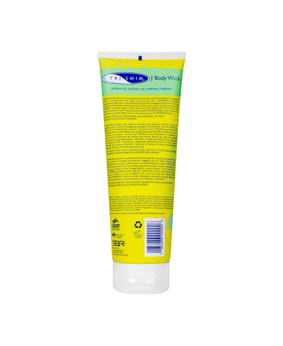 TRISWIM - CHLORINE REMOVAL BODY WASH FOR SWIMMERS - 250ml - LIME & MANGO