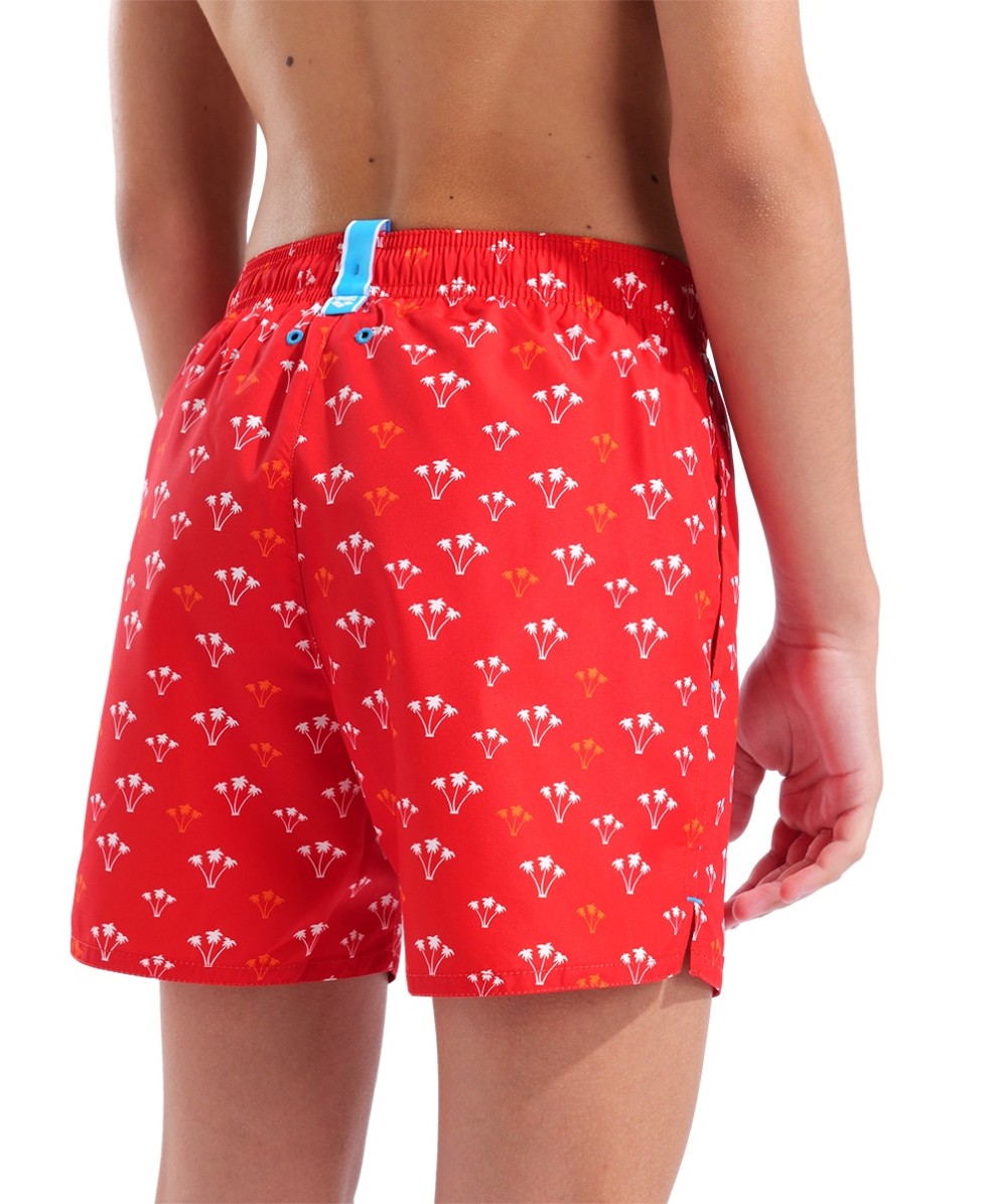 ARENA - COSTUME SHORT JUNIOR - WATER PRINTS SHORT - 007186410 - RED PALMS